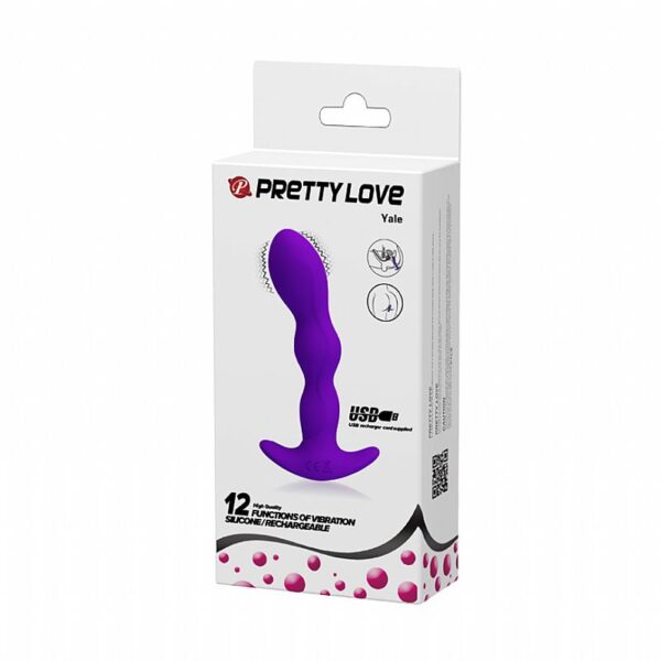 Plug Anal Recarregável - Yale - Pretty Love - Sexshop