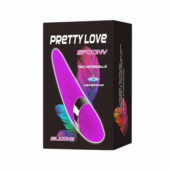 Estimulador e Vibrador Feminino Recarregável - Spoony - Pretty Love - Sexshop