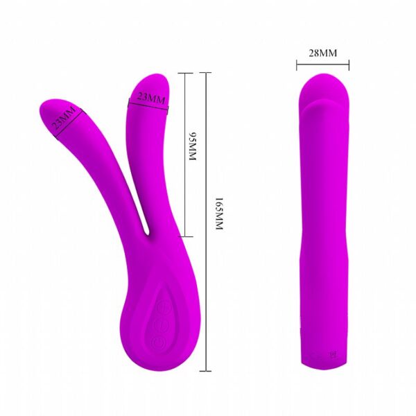 Vibrador Clitoriano e Estimulador Feminino Recarregável - Ulysses - Pretty Love - Sex shop