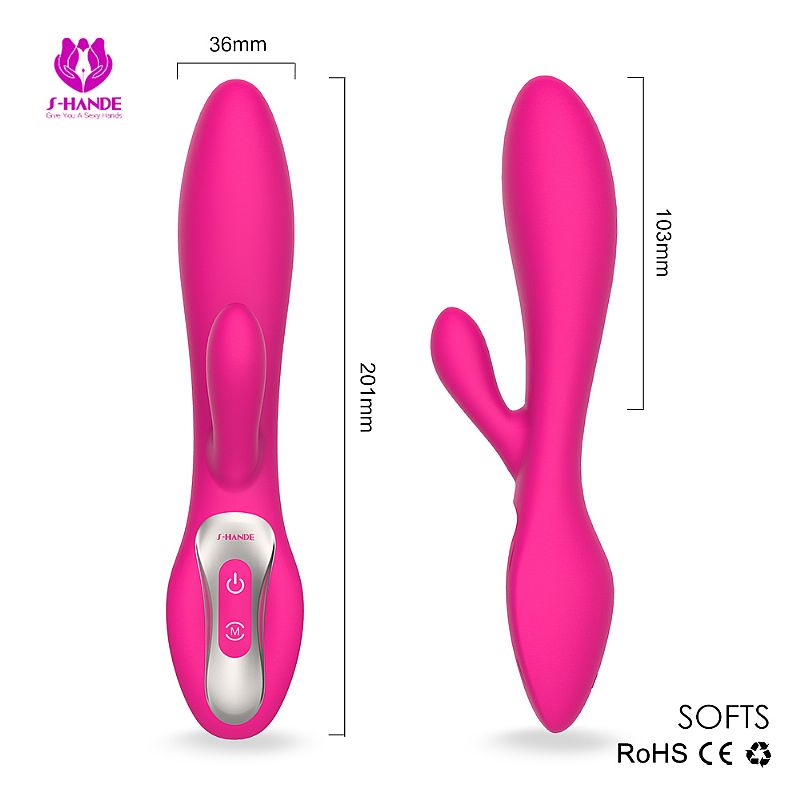 Estimulador de Ponto G e Clitóris Recarregável - Softs - S-Hande - Sexshop
