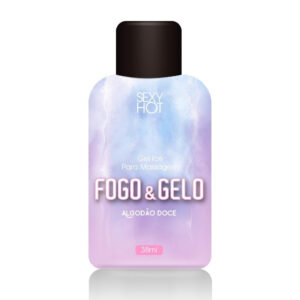 Gel beijável Sexo Oral FOGO E GELO - Algodão Doce - Sex shop