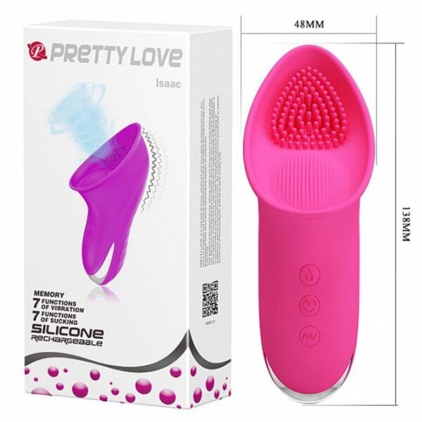 Estimulador de Sucção Recarregável - Isaac - Pretty Love - Sexshop