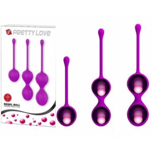 Kit Bolas de Pompoarismo - Kegel Ball - Pretty Love - Sexshop