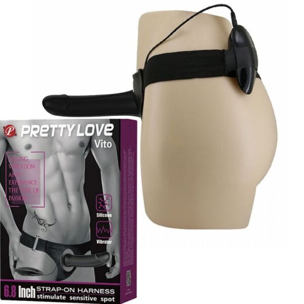 Capa Peniana com Cinta e Vibrador Vito - Pretty Love - Sexshop