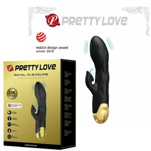 Estimulador de Ponto G e Clitóris com Sucção Recarregável - Liberators - Pretty Love - Sexshop