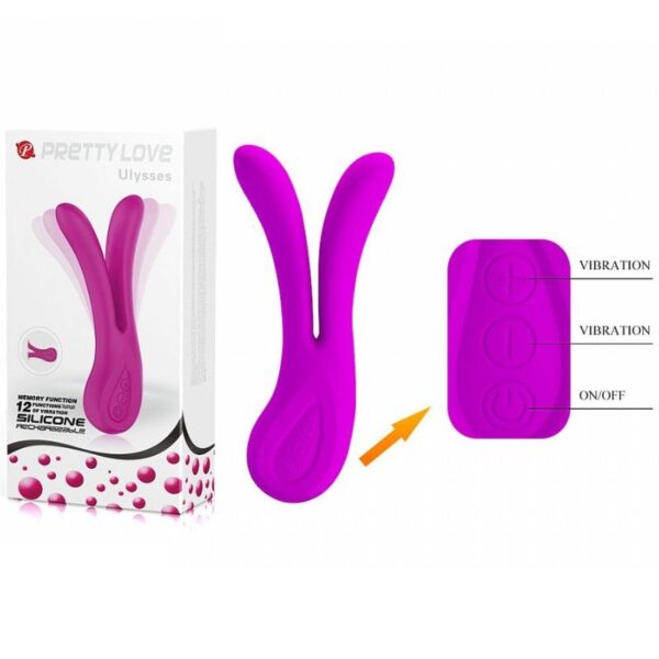 Vibrador Clitoriano e Estimulador Feminino Recarregável - Ulysses - Pretty Love - Sex shop