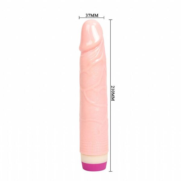 Pênis Realístico com Vibrador em Silicone - 17 x 3,5 cm - Sexshop
