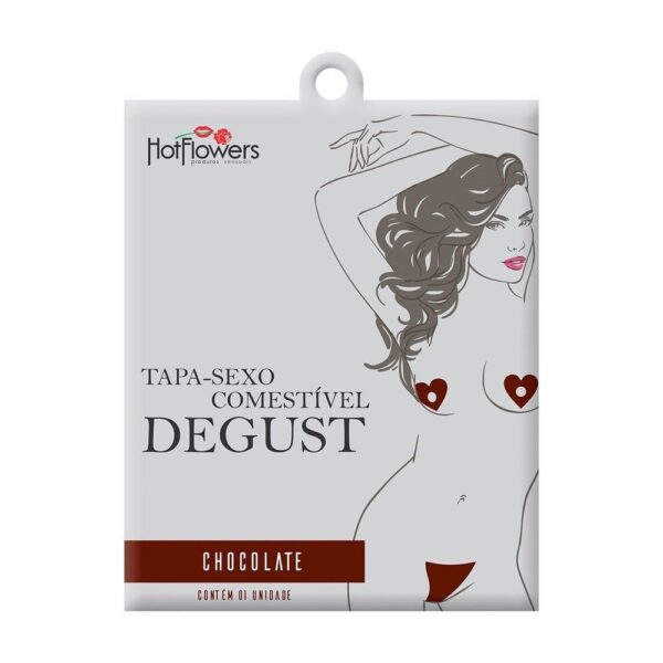 Kit 03 Degust Tapa-Sexo Solúvel Chocolate Flor Hot Flowers - Sex shop