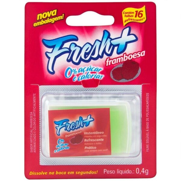 Kit 03 Lâminas Fresh Mais de Framboesa para sexo oral - Sexshop