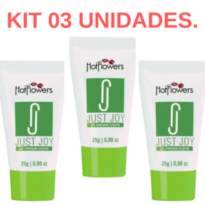 Kit 03 Anestésico Anal Just Hoy Gel Hot Flowers - Sexshop