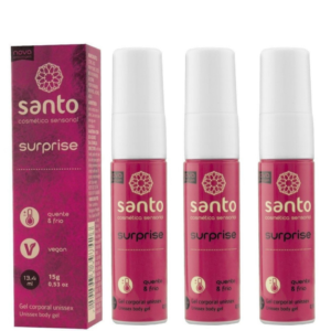 Gel Surprise Esquenta e Esfria Extraforte 15g Santo Sexo - Sexshop