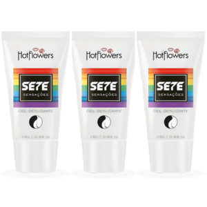 Kit 03 Sete Sensações Anestésico Anal 25gr HotFlowers - Sexshop