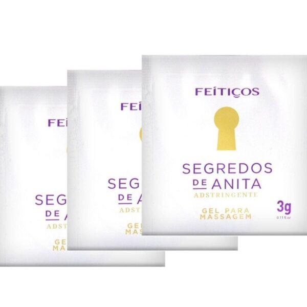 Kit 03 Segredo de Anita Sempre Virgem Sache 3g Feiticos Aromaticos - Sexshop