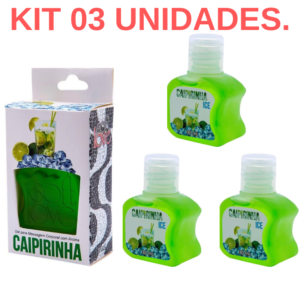 Kit 03 Gel Gelado Comestível Caipirinha 30ml SoftLove - Sex shop