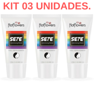 Kit 03 Sete Sensações Anestésico Anal 25gr HotFlowers - Sexshop