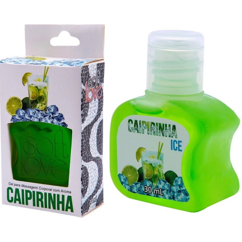 Kit 03 Gel Gelado Comestível Caipirinha 30ml SoftLove - Sex shop