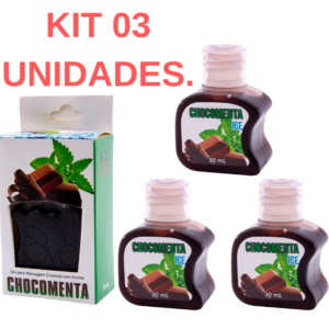 Kit 03 Gel Gelado Comestível Chocomenta 30ml SoftLove - Sex shop