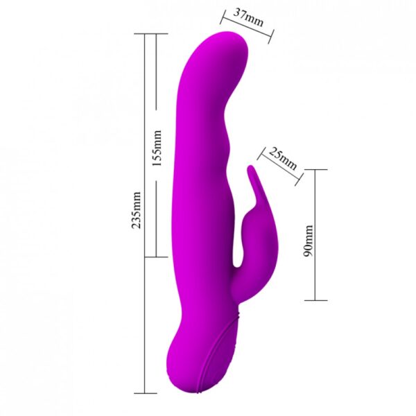 Vibrador Rotativo com 30 Modos de Vibração e 7 Modos de Rotação - PRETTY LOVE MYSTIC - Sexshop