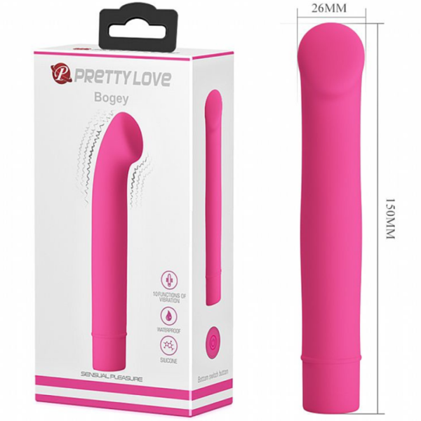 Vibrador Ponto G e Massageador Bogey - Pretty Love