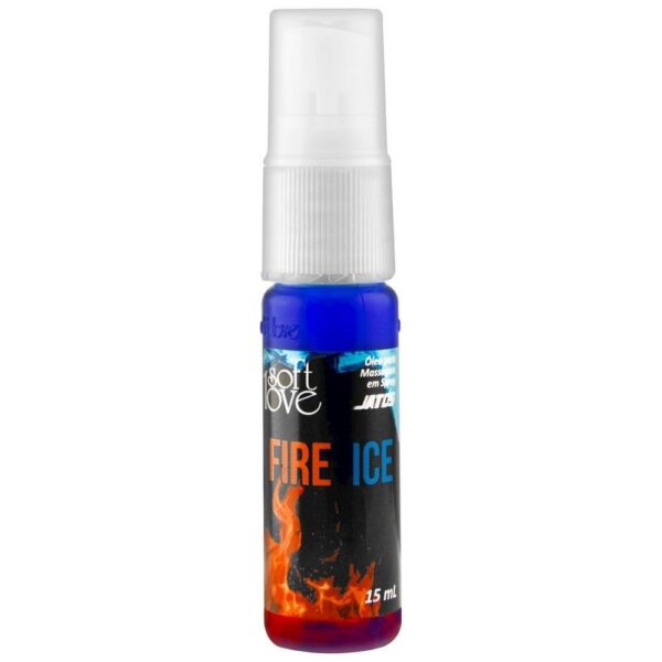 Kit 03 Spray excitante Massagem esquenta e esfria 15ml Soft Love - Sexshop