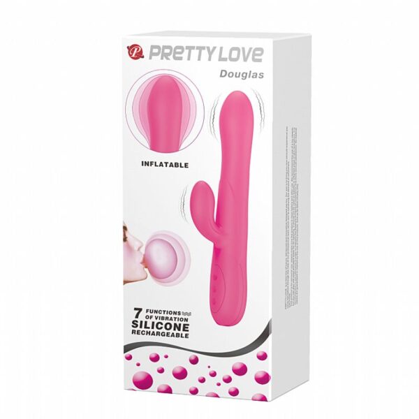 Vibrador com Ponta Inflável Douglas - Pretty Love