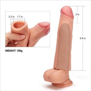 Capa Peniana Extensora com 2,5 cm de Extensão - LOVETOY NATURE EXTENDER - Sexshop