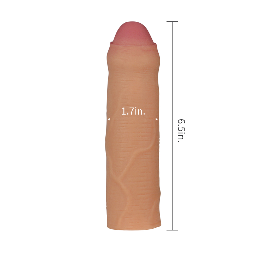 Capa Peniana Extensora com 2,5 cm de Extensão com Glande Encoberta - LOVETOY NATURE EXTENDER - Sexshop