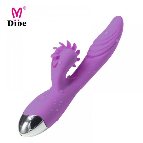 Vibrador recarregável com estimulador clitoriano simulador de sexo oral - DIBE - Sexshop