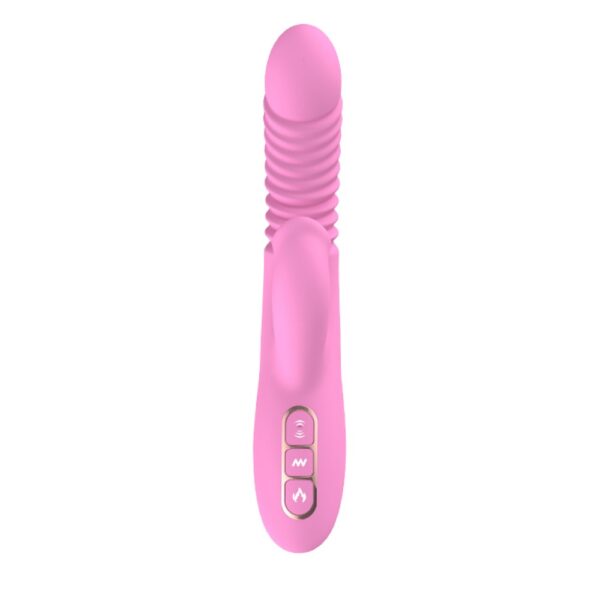 Vibrador recarregável escalonado, estimulador clitoriano com línguas - Sexshop