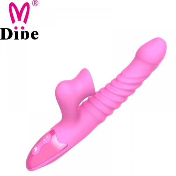 Vibrador recarregável vai e vem e Estimulador Clitoriano - DIBE - Sexshop