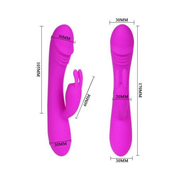 Vibrador e estimulador clitoriano Hunter - Pretty Love