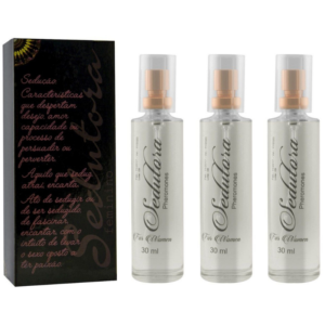 Kit 03 Sedutora Pheromones Feminino 30ml Garji - Sex shop