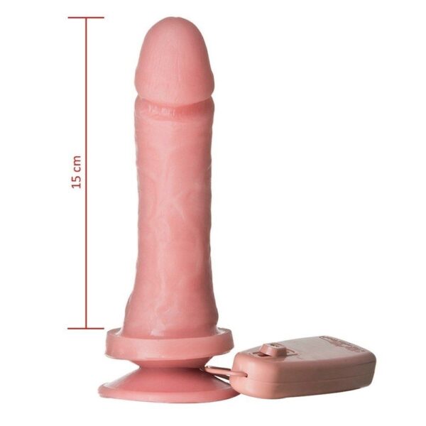 Pênis com Vibrador e Ventosa 16x5,5cm Hot Flowers - Sex shop