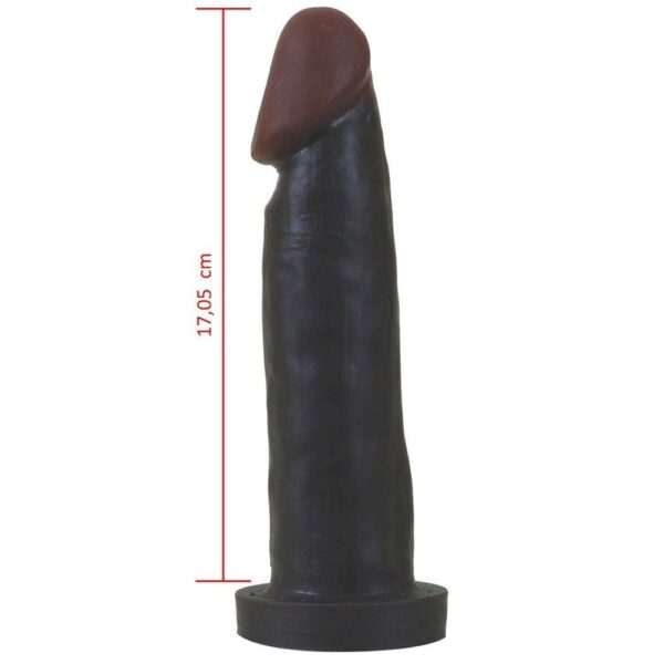 Pênis Negro Maciço 18x4,5 Hot Flowers - Sex shop