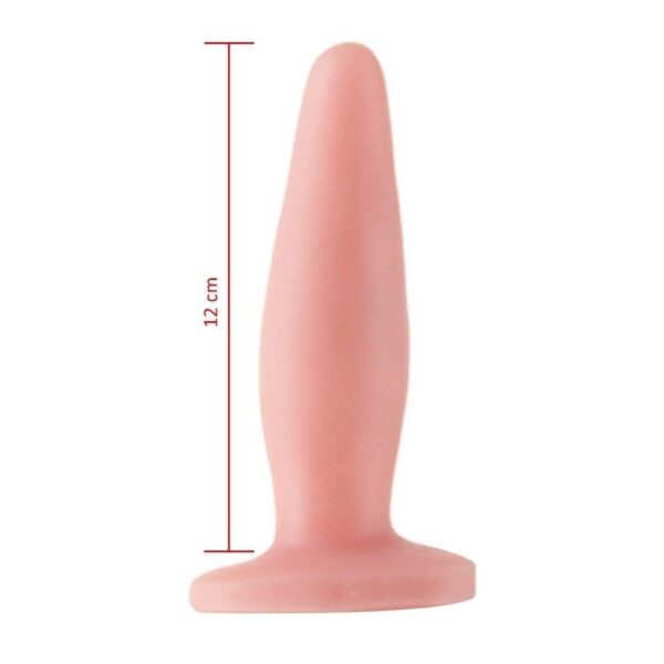 Plug Anal Maciço Silicone 12x3,5 Hot Flowers - Sex shop