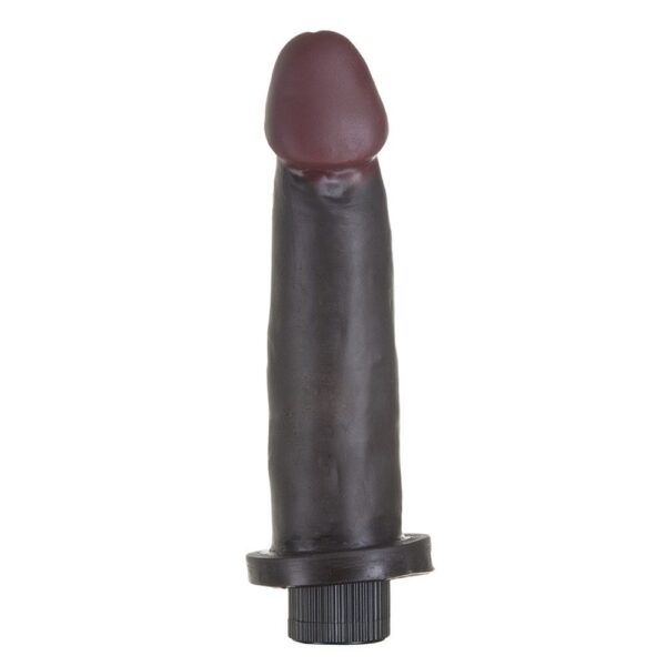 Pênis Moreno com vibrador interno Black 18x4,5cm Hot Flowers - Sex shop