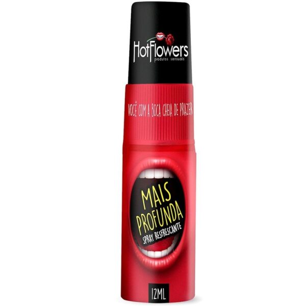Kit 03 Mais Profunda Sexo Oral Spray Refrescante 12ml HotFlowers - Sex shop