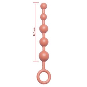 Plug anal 05 Bolinhas anais 14,5x2,3 Hot Flowers - Sexshop