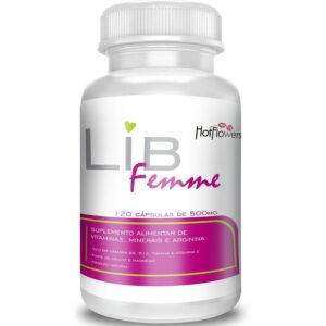 Suplemento Vitamínico LibFemme 120 Cápsulas Hot Flowers - Sexshop