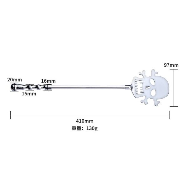 Chibata Erótica de Aço - Caveira - Sexshop