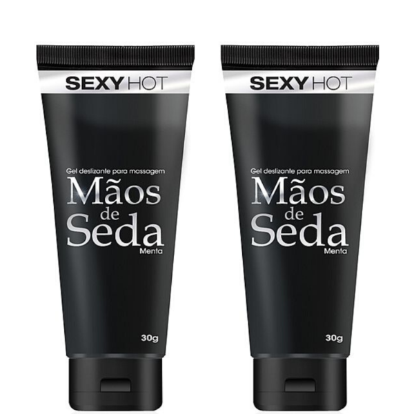 Kit 02 Mãos de Seda - Gel deslizante para masturbação 30g - Sexshop