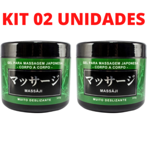 Kit 02 Lubrificante Massaji Gel massgem Corpo a Corpo 500g HotFlowers - Sexshop