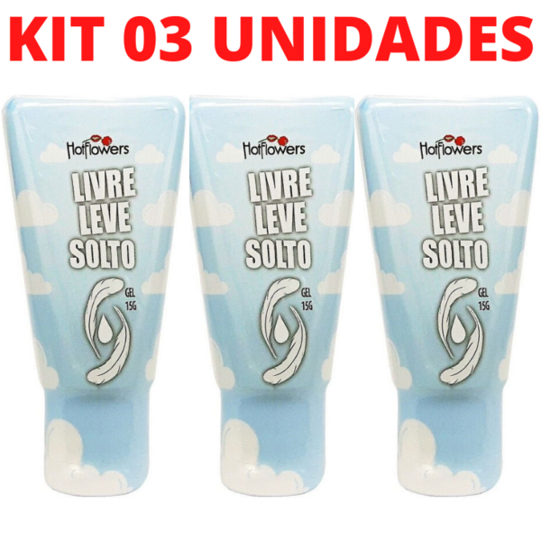 Kit 03 Livre Leve Solto Excitante Erótico Refrescante 15g Hot Flowers - Sex shop