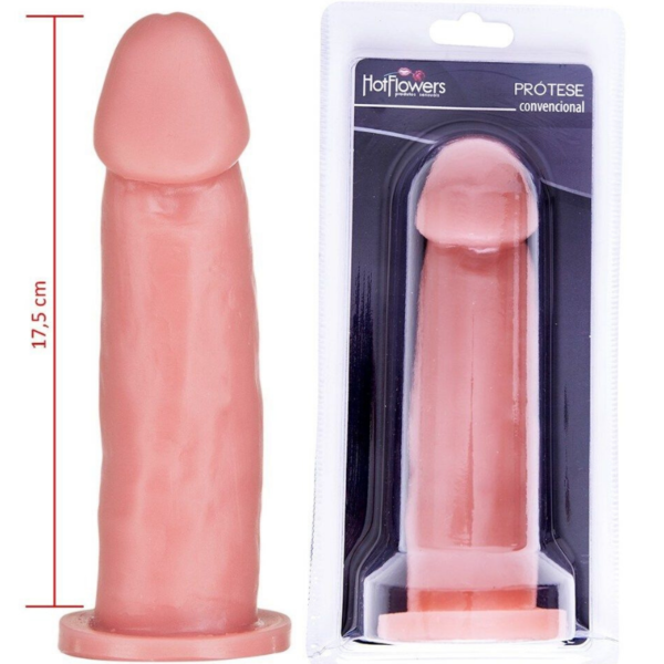 Pênis realista Maciço Hot Flowers 18x4,5cm - Sex shop