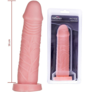 Pênis Real com Veias maciça 17x4cm Hot Flowers - Sex shop