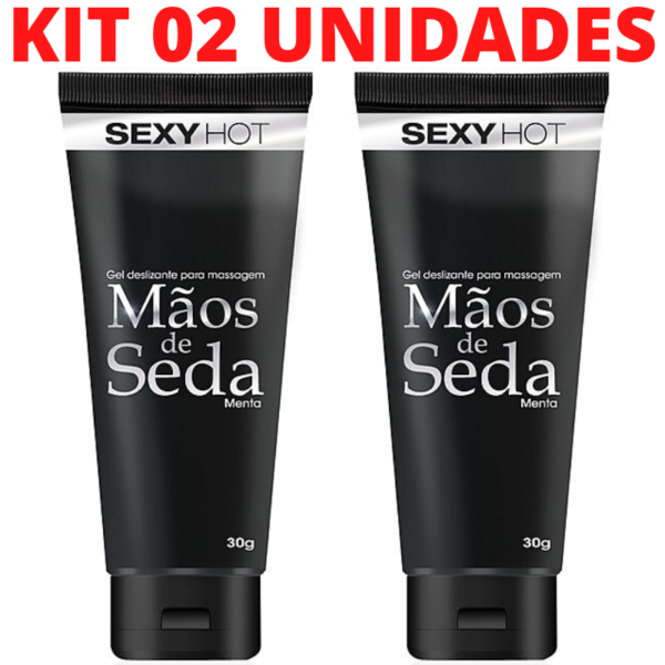 Kit 02 Mãos de Seda - Gel deslizante para masturbação 30g - Sexshop