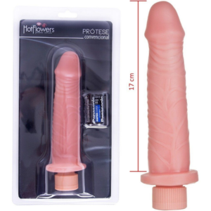 Pênis com Vibrador e Veias 18x4cm Hot Flowers - Sex shop