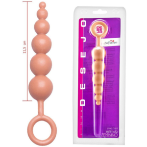 Plug Anal 06 bolinhas 11,5x2,5cm Hot Flowers - Sex shop