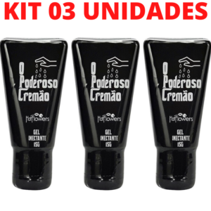 Kit 03 Gel Excitante O Poderoso Cremão 15g Hot Flowers - Sex shop