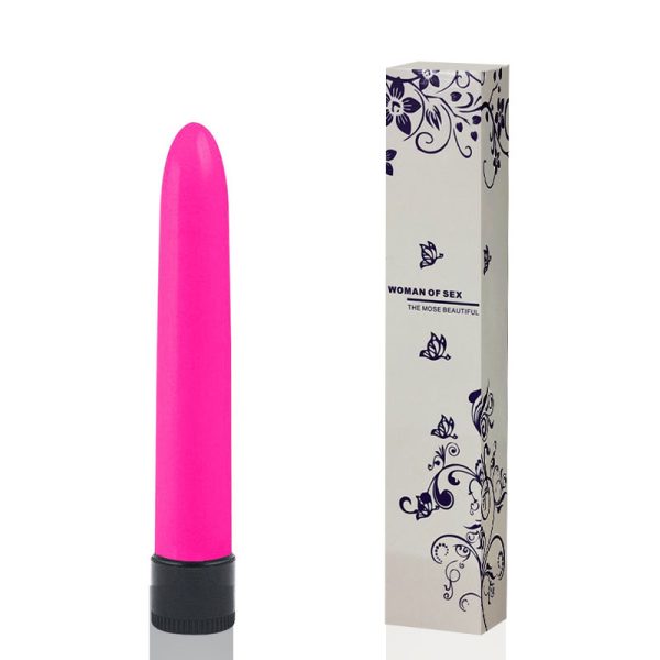 Vibrador Personal Liso 18 cm Rosa Multivelocidade - Sexshop